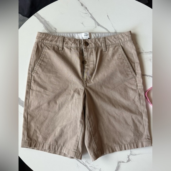 Topman Men’s 28W Light Gray and Beige Skinny Fit Shorts 9’ - Picture 1 of 8